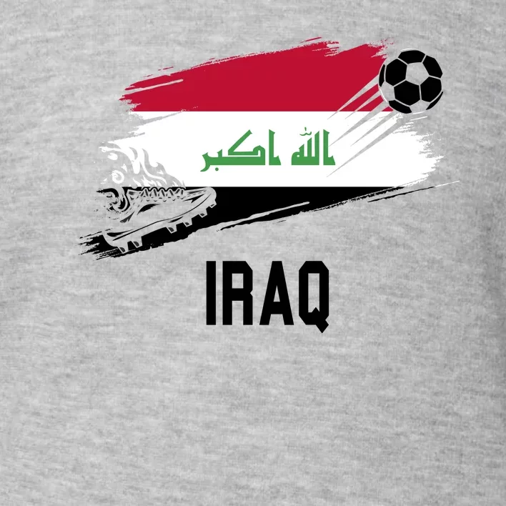 Iraq National Football Soccer Team Flag Toddler Sweatshirt