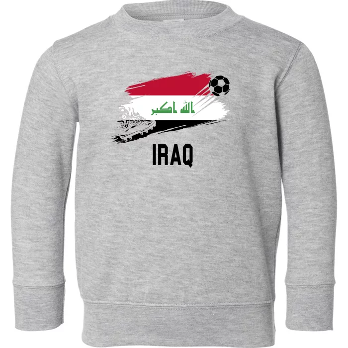 Iraq National Football Soccer Team Flag Toddler Sweatshirt