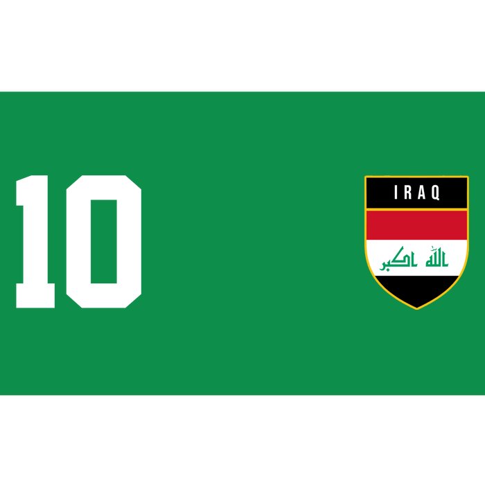 Iraq Nation Football Soccer 10 Jersey Bumper Sticker