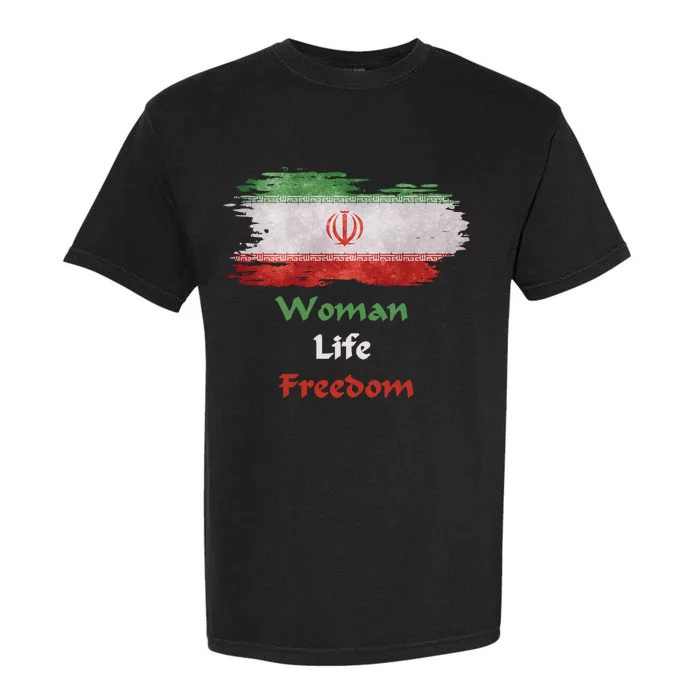 Iran National Flag, Woman, Life, Freedom Garment-Dyed Heavyweight T-Shirt