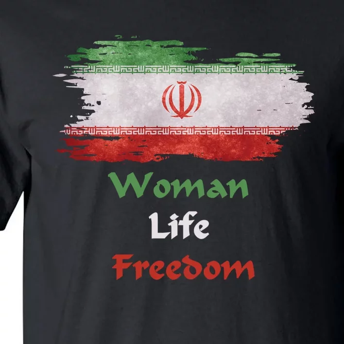 Iran National Flag, Woman, Life, Freedom Tall T-Shirt