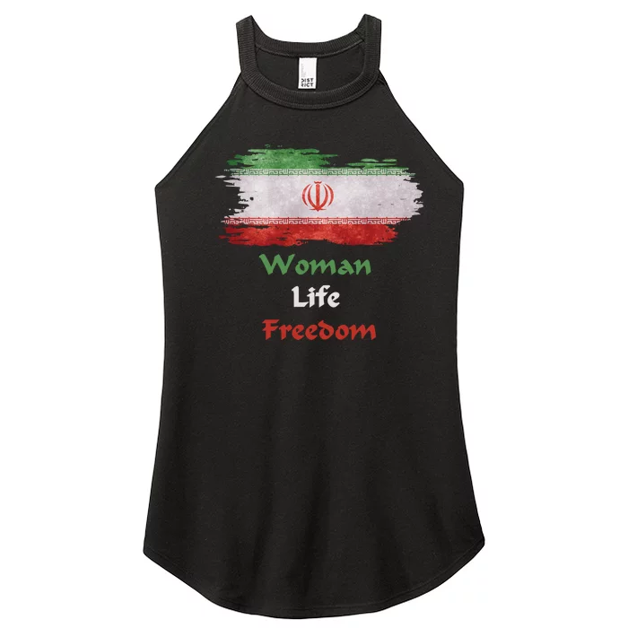 Iran National Flag, Woman, Life, Freedom Women’s Perfect Tri Rocker Tank