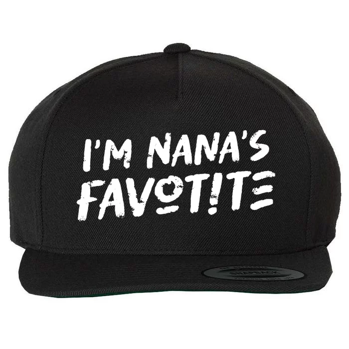 Im Nanas Favorite Wool Snapback Cap