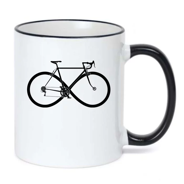 Infinity Bike Love Black Color Changing Mug