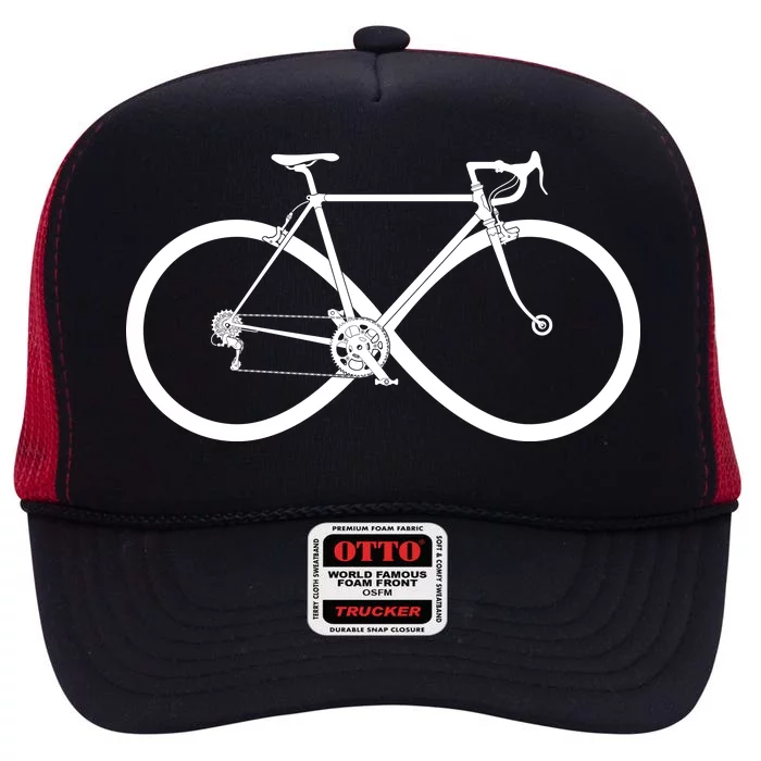 Infinity Bike Love High Crown Mesh Trucker Hat