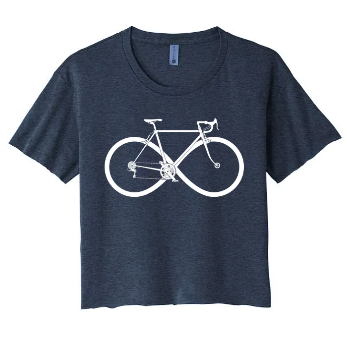 Infinity Bike Love Women's Crop Top Tee