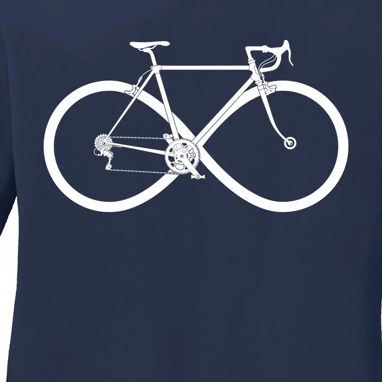 Infinity Bike Love Ladies Long Sleeve Shirt