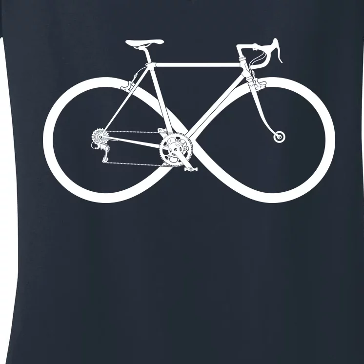 Infinity Bike Love Women's V-Neck T-Shirt