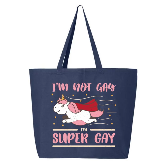 Im Not Gay Im Super Gay I Am Lgbt Pride Magic Csd Lgbtq Gift 25L Jumbo Tote