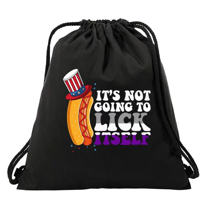 Its Not Gonna Lick Itself Lgbtq Drawstring Bag