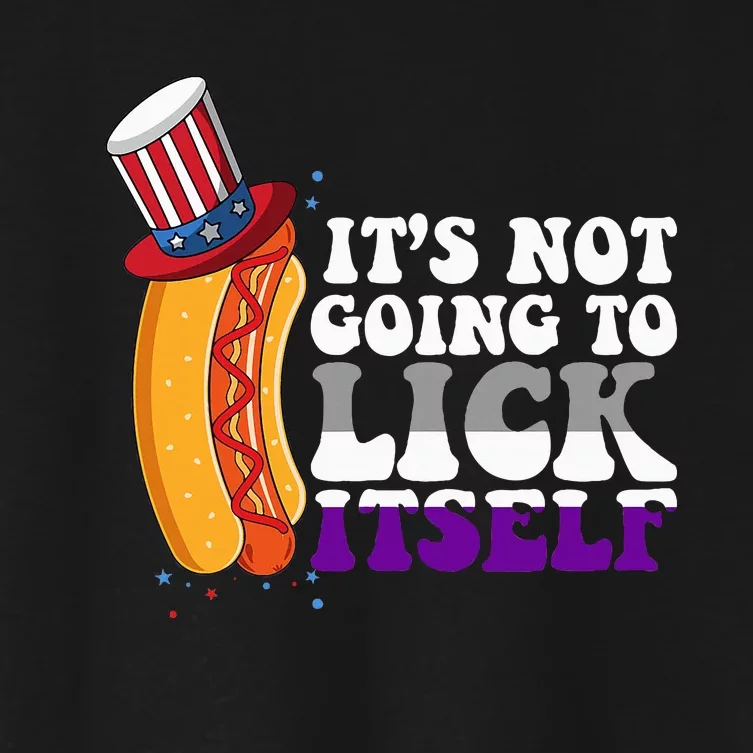 Its Not Gonna Lick Itself Lgbtq Women's Crop Top Tee