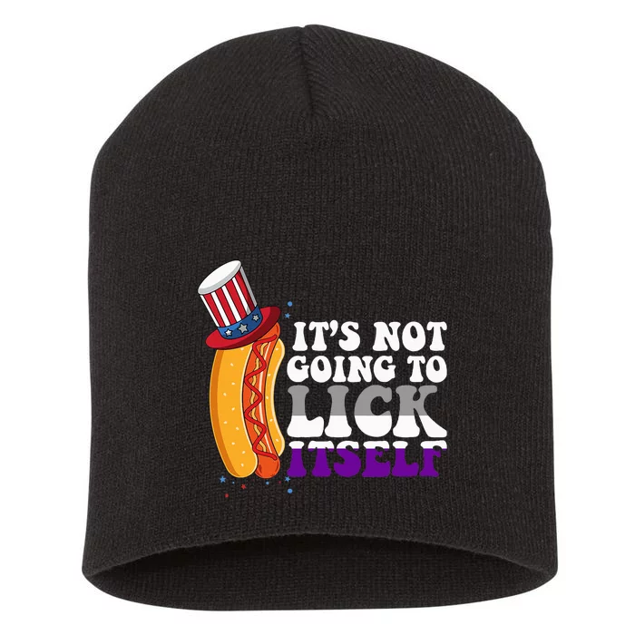 Its Not Gonna Lick Itself Lgbtq Short Acrylic Beanie