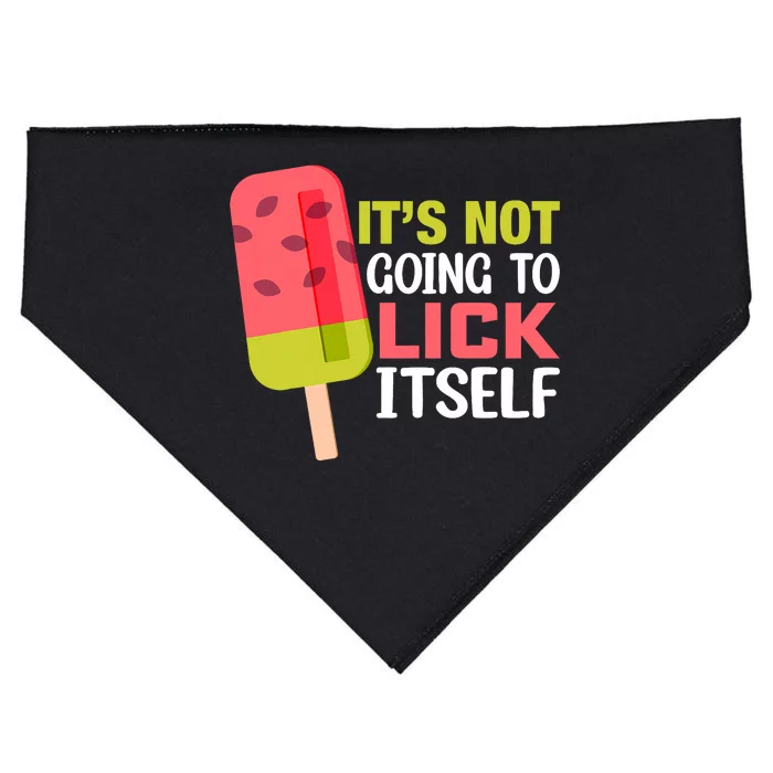 ItS Not Going To Lick Itself Summer Clothes Ice Cream Party USA-Made Doggie Bandana