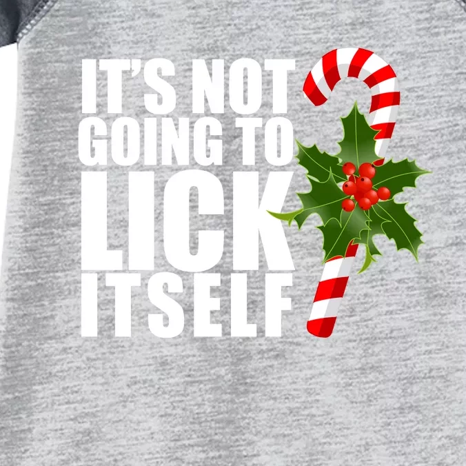 It's Not Going To Lick Itself Funny Candy Cane Christmas Infant Baby Jersey Bodysuit