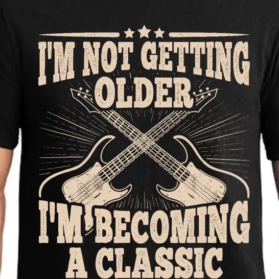 I'm Not Getting Older I'm Becoming A Classic Dad Graphic Pajama Set