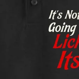 It's Not Going to Lick Itself Funny Christmas Dry Zone Grid Performance Polo