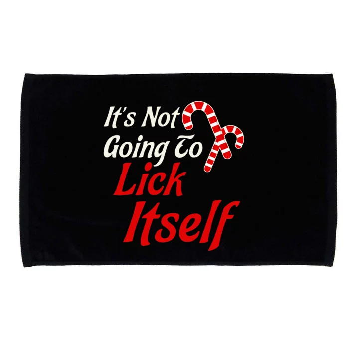 It's Not Going to Lick Itself Funny Christmas Microfiber Hand Towel