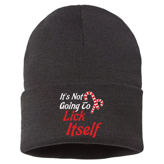 Its Not Going To Lick Itself Adult Short Sleeve Funny Christmas Sustainable Knit Beanie