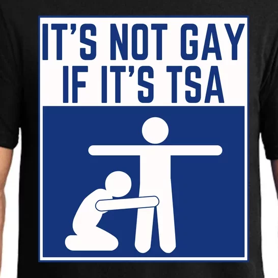 ItS Not Gay If ItS Tsa Funny Airport Security Pride Pajama Set