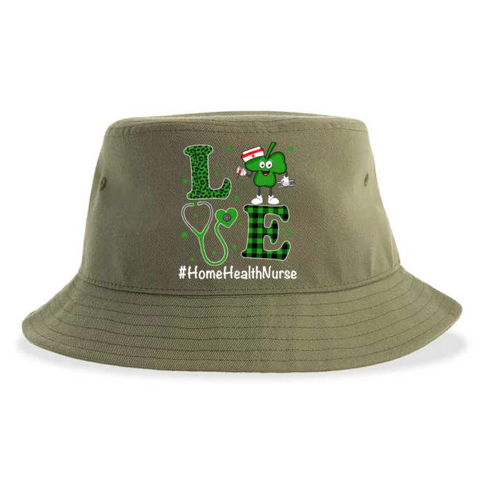 Irish Nurse Gift St Patricks Day Love Home Health Nurse Gift Sustainable Bucket Hat