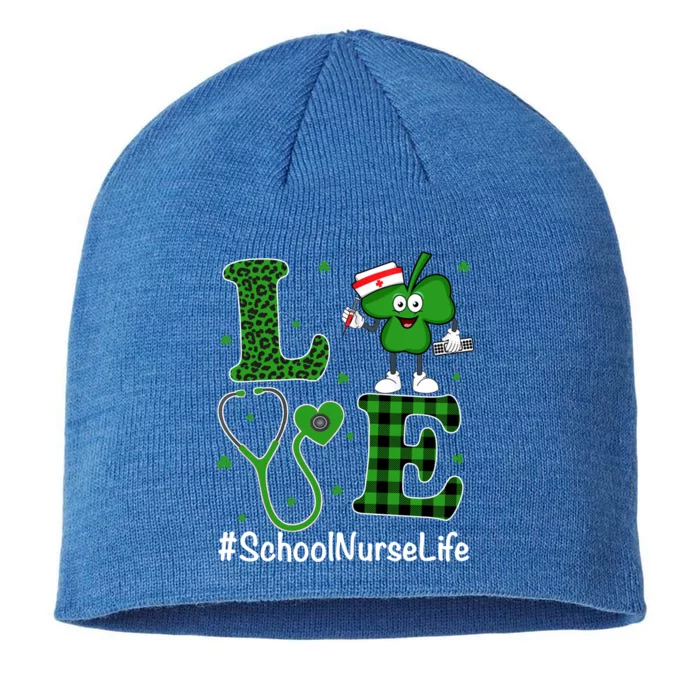 Irish Nurse Great Gift St Patricks Day Love School Nurse Life Gift 8 1/2in Sustainable Knit Beanie