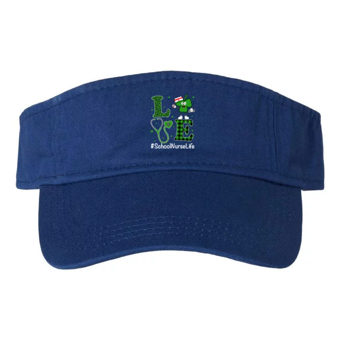 Irish Nurse Great Gift St Patricks Day Love School Nurse Life Gift Valucap Bio-Washed Visor