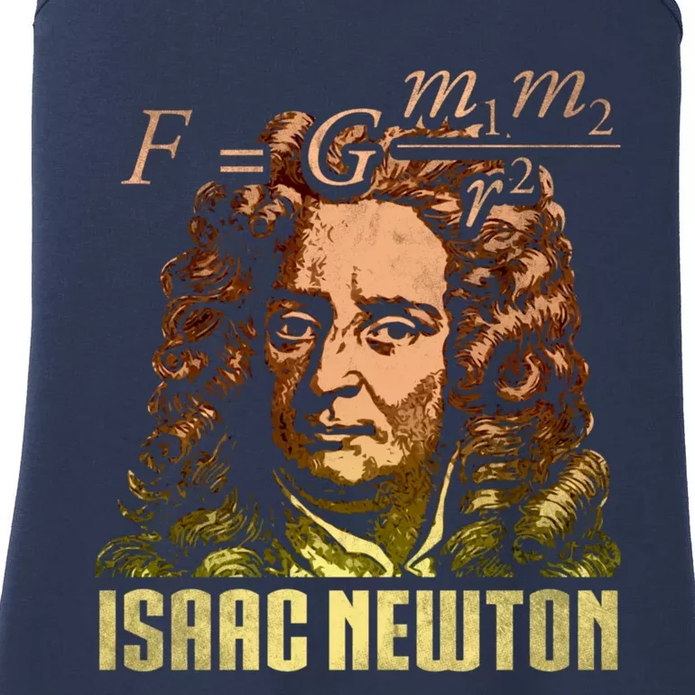 Isaac Newton Gravitation Physicist Physics Science Astronomy Ladies Essential Tank