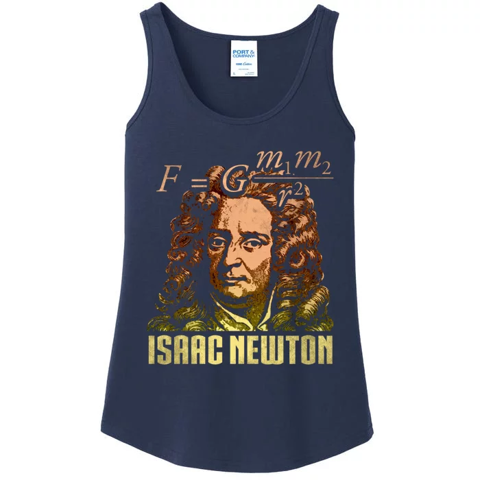 Isaac Newton Gravitation Physicist Physics Science Astronomy Ladies Essential Tank