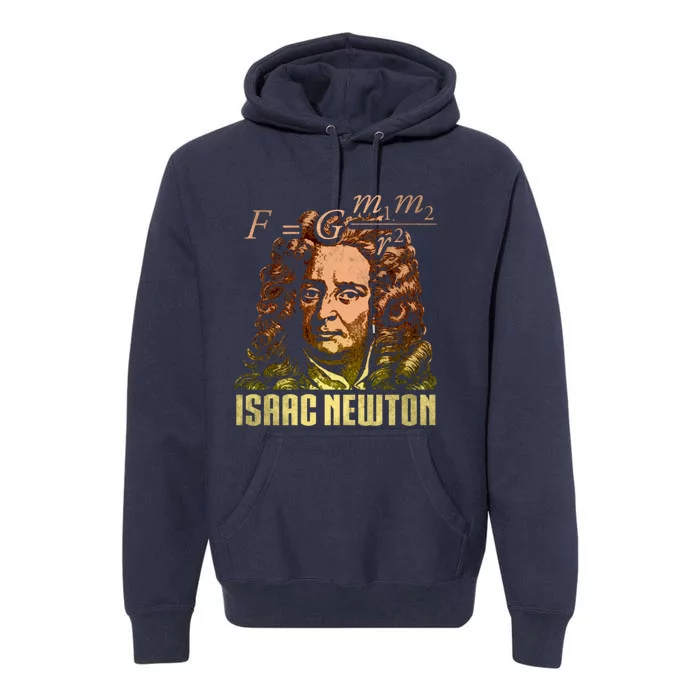 Isaac Newton Gravitation Physicist Physics Science Astronomy Premium Hoodie