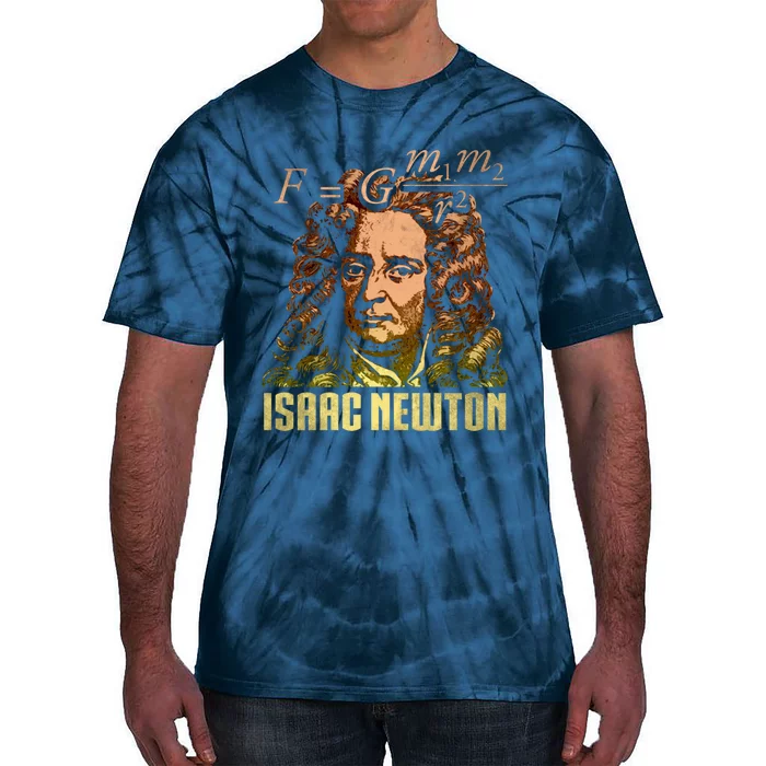 Isaac Newton Gravitation Physicist Physics Science Astronomy Tie-Dye T-Shirt