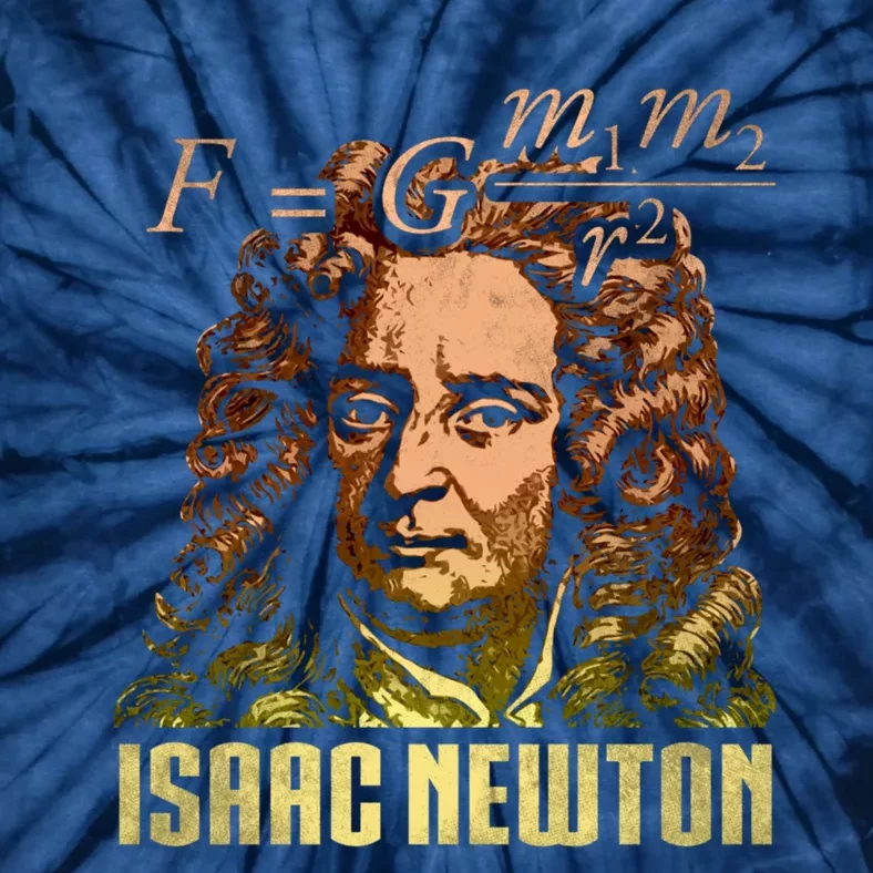 Isaac Newton Gravitation Physicist Physics Science Astronomy Tie-Dye T-Shirt