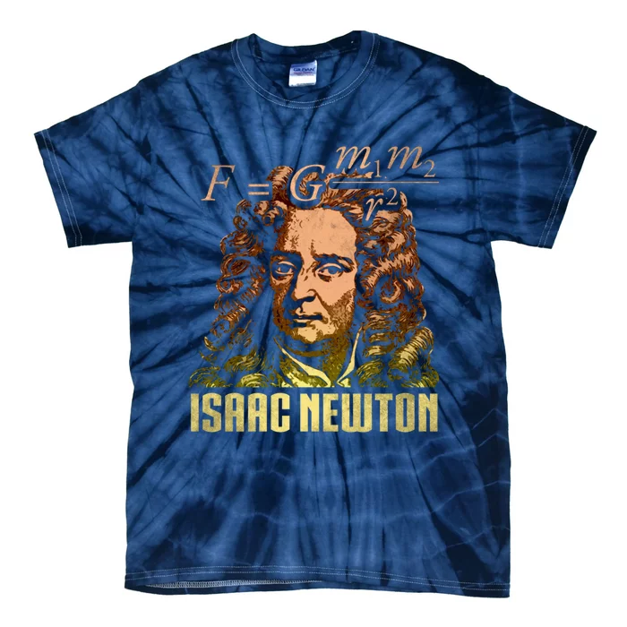 Isaac Newton Gravitation Physicist Physics Science Astronomy Tie-Dye T-Shirt