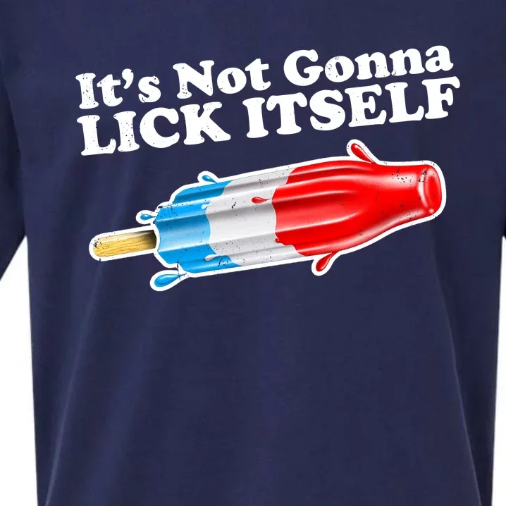 Its Not Gonna Lick Itself Funny Popsicle Sueded Cloud Jersey T-Shirt