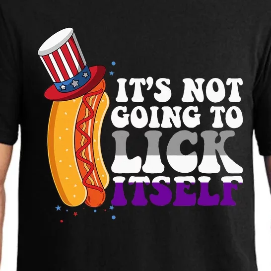 Its Not Gonna Lick Itself Lgbtq Funny Asexual Pride Ally Pajama Set