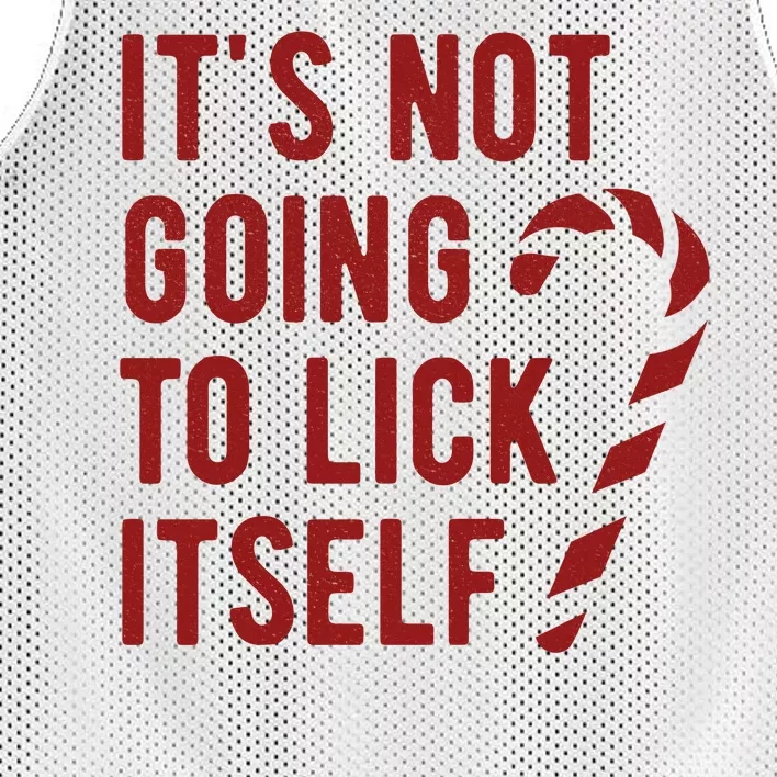 Its Not Going To Lick Itself Funny Christmas Mesh Reversible Basketball Jersey Tank