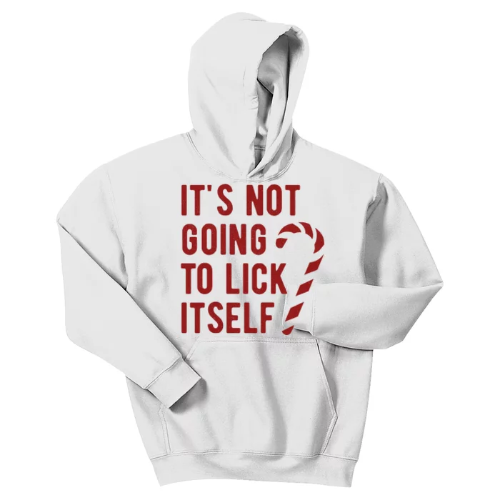 Its Not Going To Lick Itself Funny Christmas Kids Hoodie