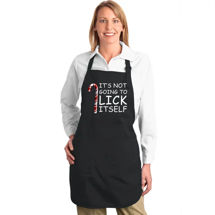 IT'S NOT GOING TO LICK ITSELF Full-Length Apron With Pocket