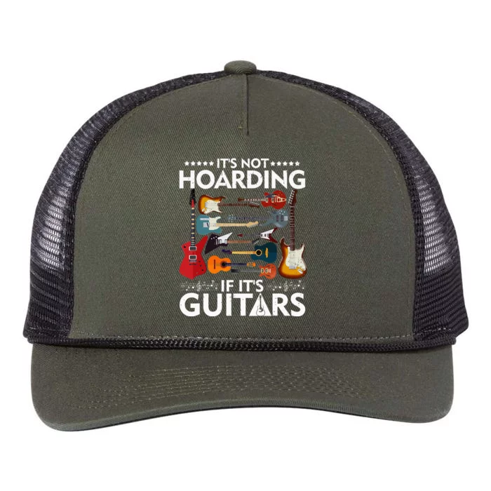 It’s Not Hoarding If It’s Guitars Musicians Retro Rope Trucker Hat Cap