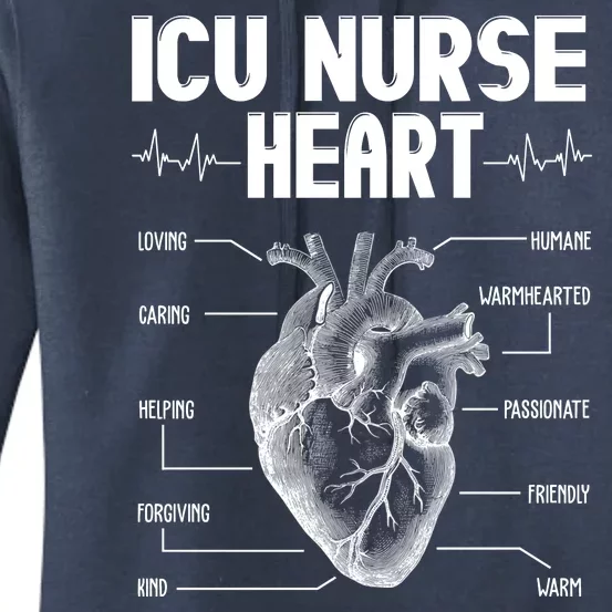 ICU Nurse Heart Women's Pullover Hoodie