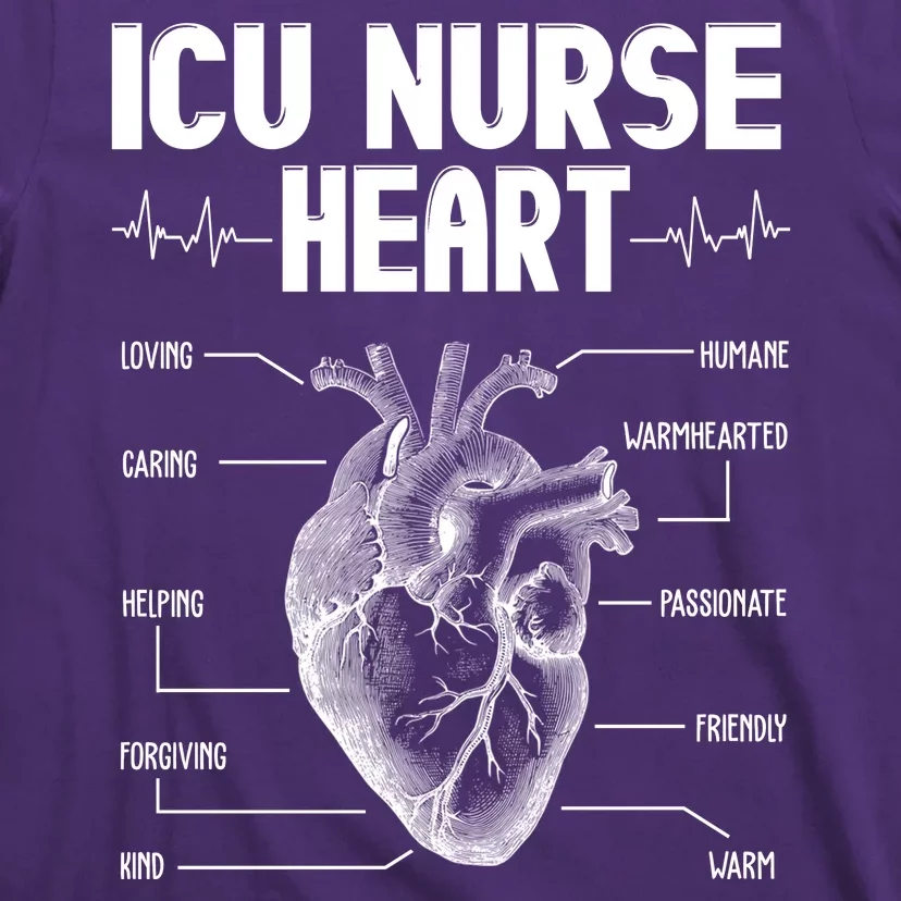 ICU Nurse Heart T-Shirt