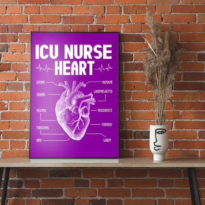 ICU Nurse Heart Poster