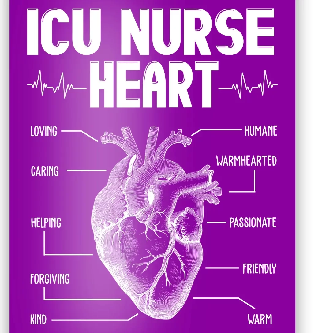 ICU Nurse Heart Poster