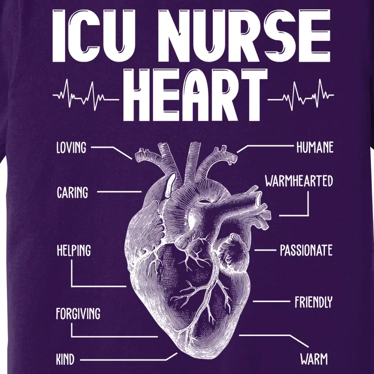 ICU Nurse Heart Premium T-Shirt