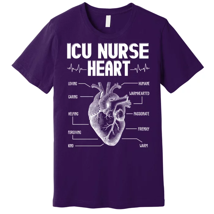 ICU Nurse Heart Premium T-Shirt