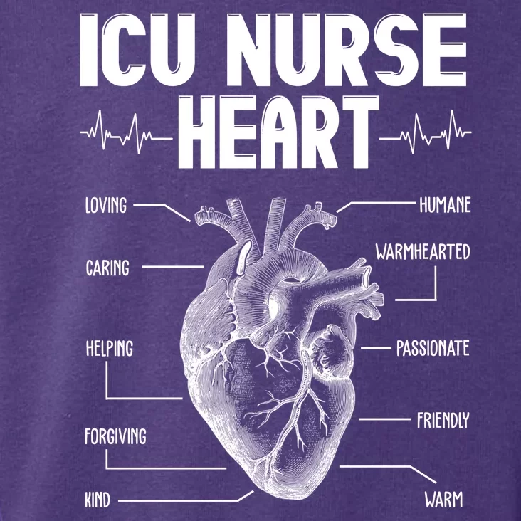 ICU Nurse Heart Toddler Hoodie