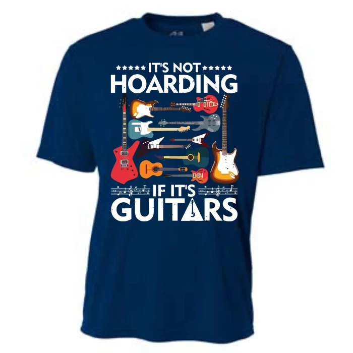 Its Not Hoarding If Its Guitars Musicians Cooling Performance Crew T-Shirt