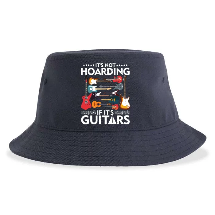 Its Not Hoarding If Its Guitars Musicians Sustainable Bucket Hat