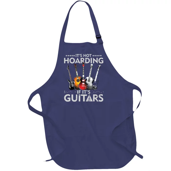 Its Not Hoarding If Its Guitars Vintage Full-Length Apron With Pocket