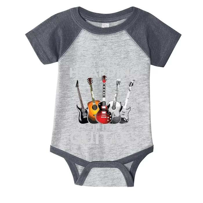 Its Not Hoarding If Its Guitars Vintage Infant Baby Jersey Bodysuit