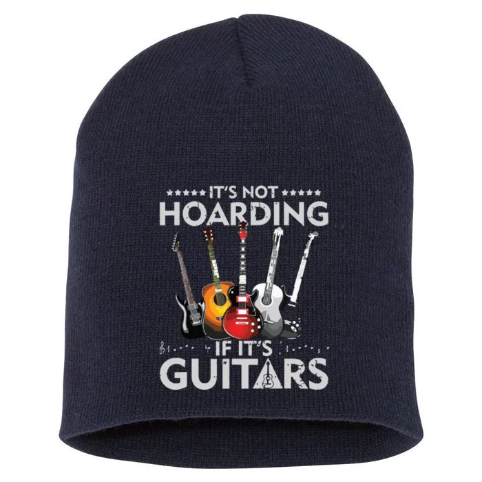 Its Not Hoarding If Its Guitars Vintage Short Acrylic Beanie